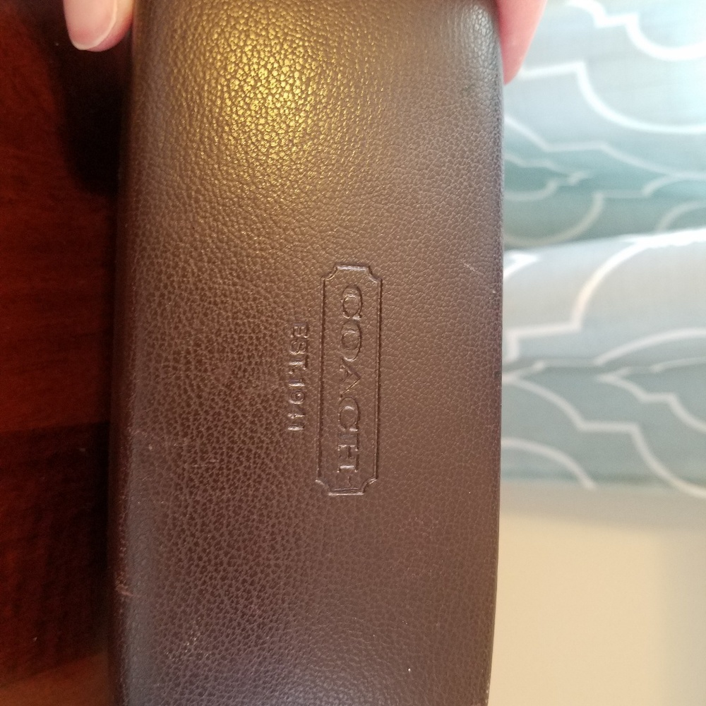 Brown Coach Glasses Case
